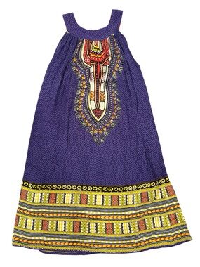 NWT Boho Print MIDI Dress high Neck Lightweight Swim Cover Pockets One Size